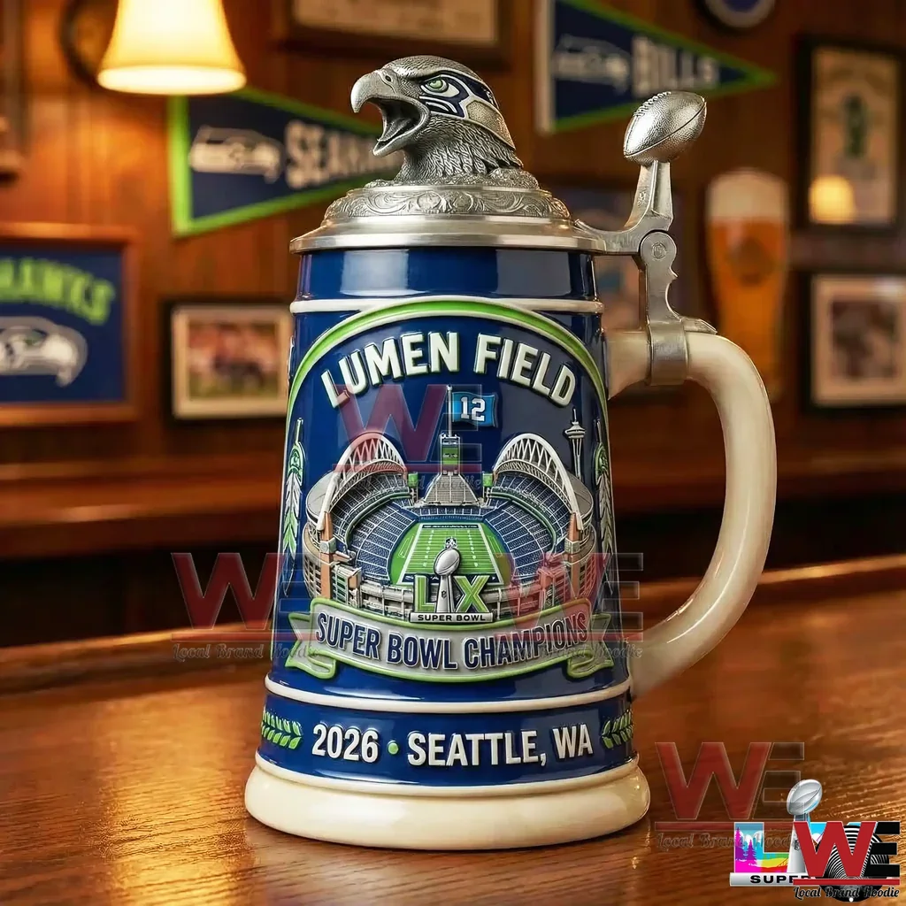 Seattle Seahawks Super Bowl LX Champions Lumen Field Stein ...