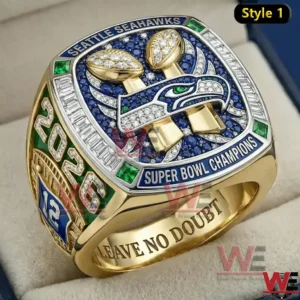 Seattle Seahawks Super Bowl LX Champions Ring