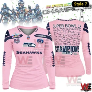 seattle seahawks super bowl lx champions team signature 2026 champs womens long sleeve shirts v neck img 6 L0pSl