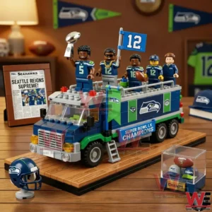 Seattle Seahawks Super Bowl LX Champions Team Truck Building Set