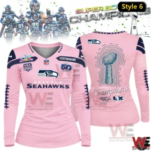 seattle seahawks super bowl lx champions trophy design 2026 champs womens long sleeve shirts v neck img 5 KIQaa