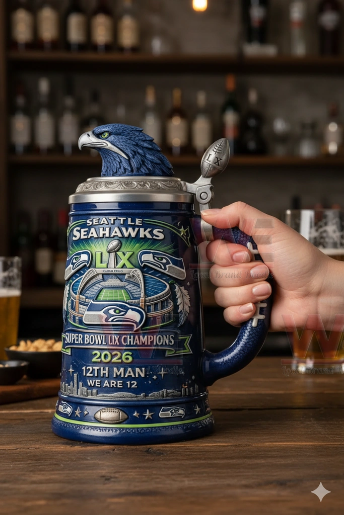 Seattle Seahawks’ Super Bowl LX 2026 Champions ceramic mug ...