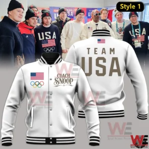 Snoop Dogg Team USA 2026 Olympic Milano Cortina Limited Edition Baseball Jacket