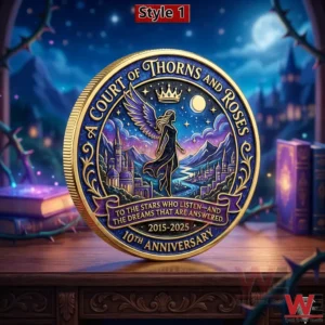 The A Court of Thorns and Roses 10th Anniversary Coin