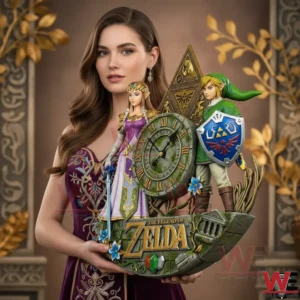 The Legend of Zelda Hyrule Wall Clock 3 the legend of zelda hyrule wall clock img 1 BM8Vc