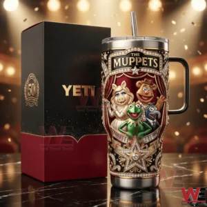 The Muppets themed insulated tumbler with handle and decorative box!