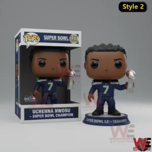 Seattle Seahawks Super Bowl LX champion figure with display box!