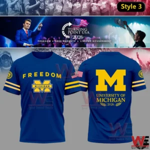 university of michigan tourning point usa 2026 freedom t shirt img 1 4telQ