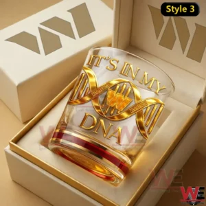 Washington Commanders NFL Game Day Whiskey Glass 5 Washington football DNA design whiskey glass in gift box!