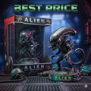 Aliens 40th Anniversary Xenomorph LV 426 Vinyl Figure 3 Alien collectible figure and box with best price text!