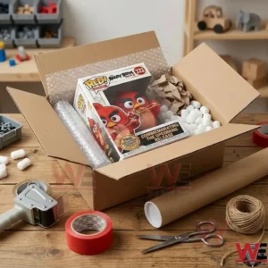 Angry Birds Movie 3 Pop Figure Doll 3 A movie collectible box being prepared for shipping with various packing supplies!