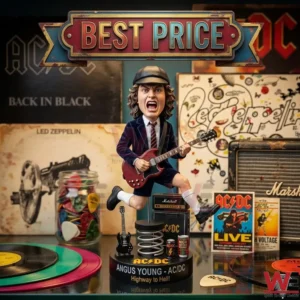 Angus Young ACDC Highway to Hell Car Dashboard Bobblehead Figure