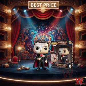 Phantom anniversary collectible figure and box on a dramatic theater stage!