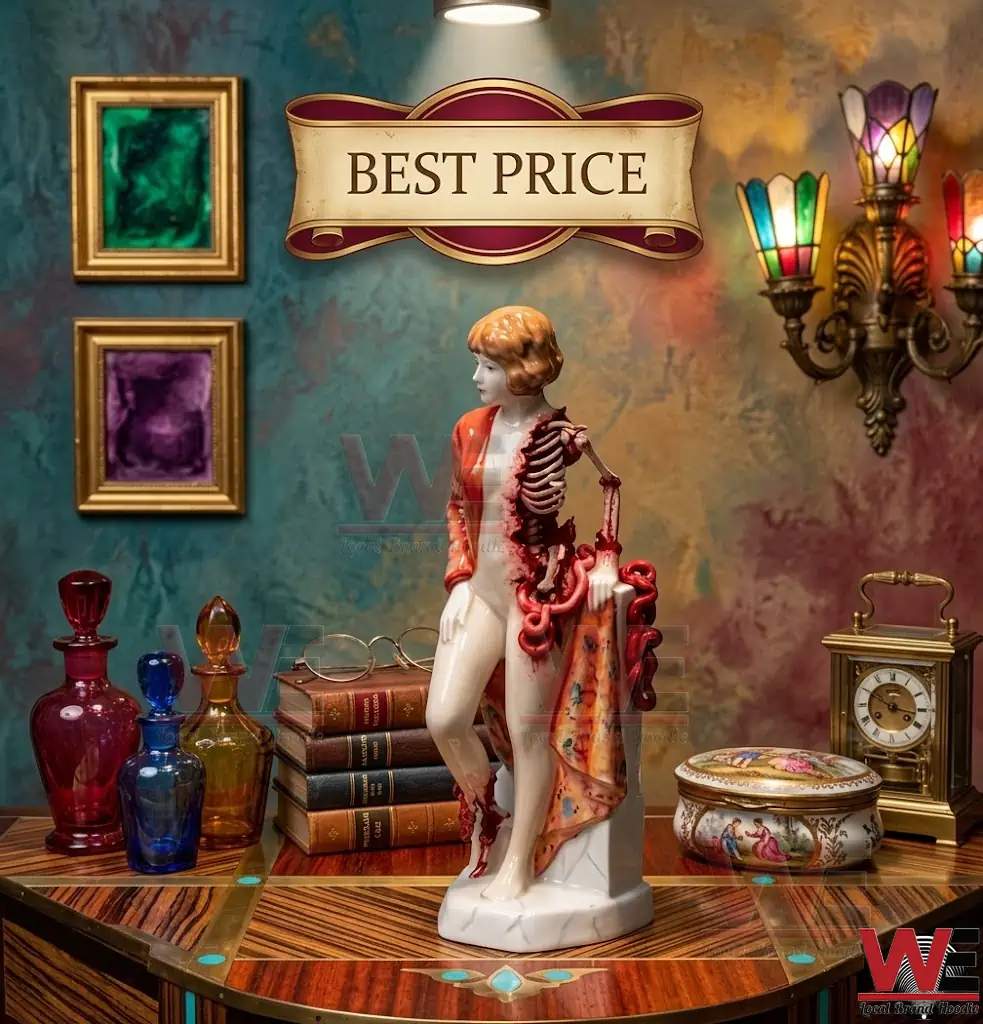 Broken Ladies Figure Doll 5 Porcelain woman statue with a dissected side showing bones and organs!