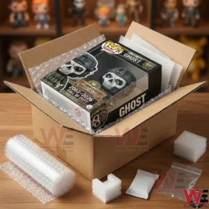 Ghost collectible box being prepared for shipping with protective packaging materials!