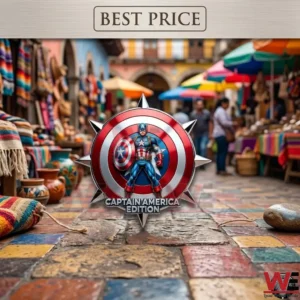 Captain America Edition Car Name Badge