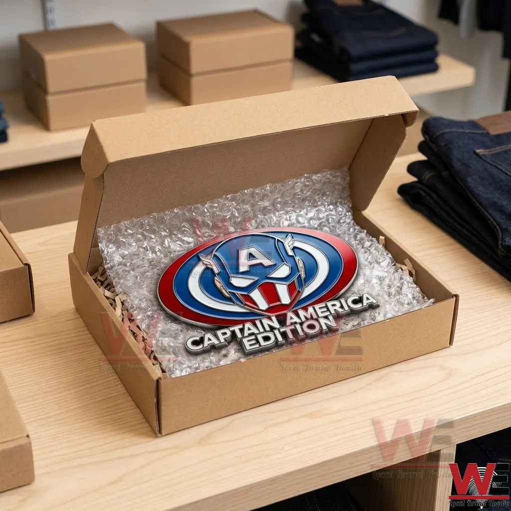 Captain America Edition Car Name Badge 3 Captain America oval sign in shipping box.