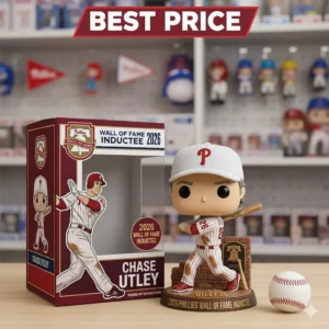 Chase Utley wall of fame collectible with box and baseball!