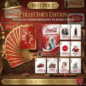 Coca-Cola 140th Anniversary playing card set