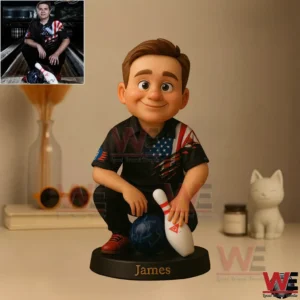custom bowling photo pixar cartoon style resin figure img 5 3Iy3H