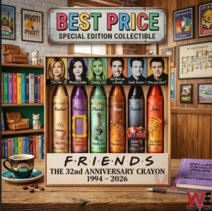 Friends 32nd Anniversary crayons