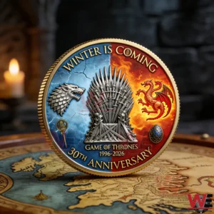 Collector coin on a map with candlelight!