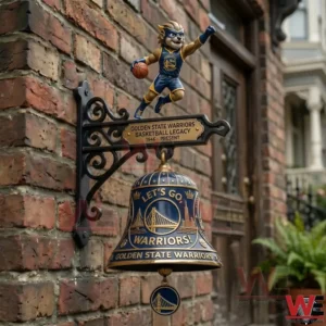 Golden State Warriors wall bell on a brick wall!