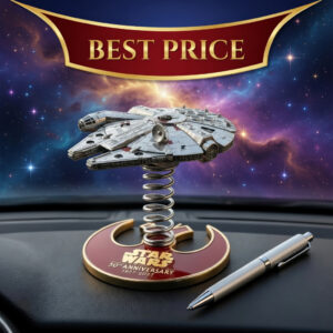 Starship dashboard ornament on spring stand under best price banner!