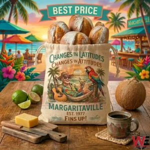 Jimmy Buffet Margaritaville-inspired Bread Bag