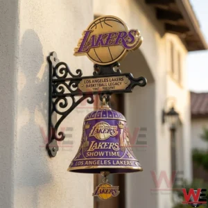 Lakers wall bell hanging on an outdoor wall!