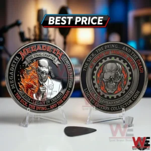 Megadeth The Final Chapter Coin 3 Megadeth collector coin with best price sign and guitar pick!