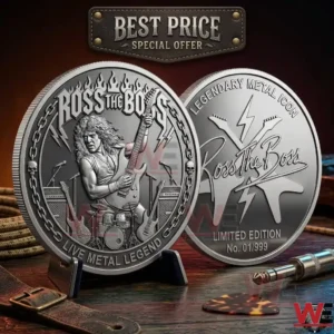 Silver commemorative coin for Ross The Boss.
