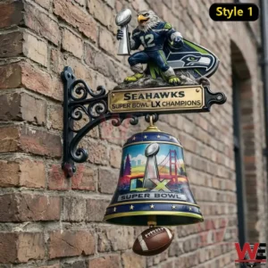Seahawks 12th Man Super Bowl LX Wall Bell
