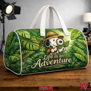 snoopy quilted duffle bag img 5 sy7iq