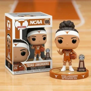 Texas Longhorns womens basketball champion figure with display box and SEC trophy!