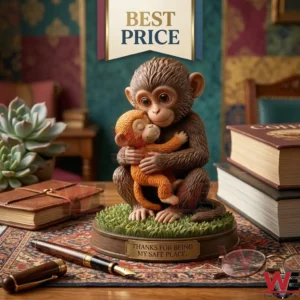 Thanks for Being My Safe Place Monkey Hugging Monkey Vinyl Figure Doll