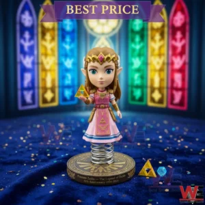 Princess Zelda bobblehead with colorful fantasy background!
