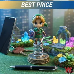 Link bobblehead on a decorated desk!