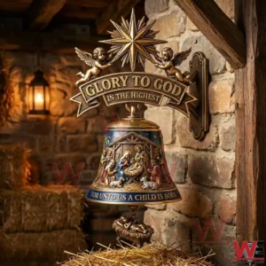 The Sacred Night The Glory to God Nativity Wall Bell