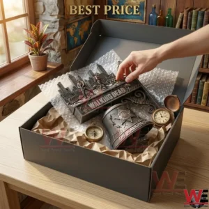 Unboxing a The Walking Dead themed bell set with a compass and vintage watch inside a gift box!