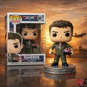 Maverick vinyl figure with display box for the Top Gun fortieth anniversary!