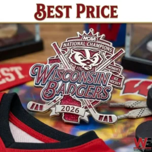 Wisconsin Badgers Women's Ice Hockey Team 2026 NCAA Champions Pin