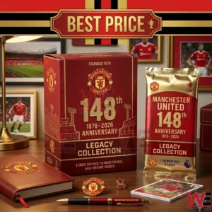 Manchester United 148th Anniversary Legacy Collection box inside a cardboard box!