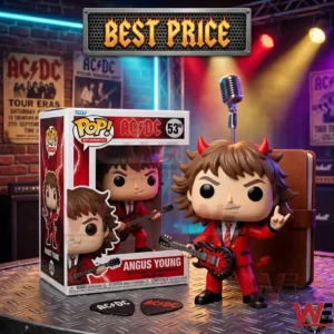 Rock musician figure with horns and guitar!