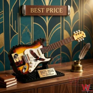 Guitar model made of blocks with an inkwell!
