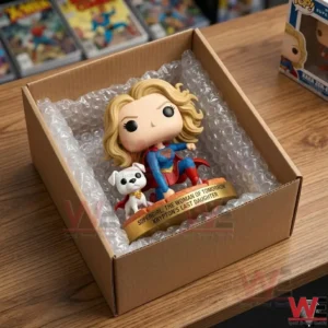 DC Studios Supergirl Kara Zor El Pop! Figure 5 Superhero figure in a shipping box!