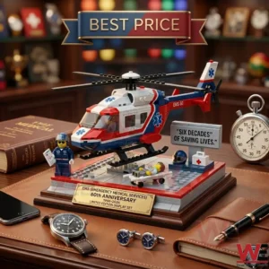 Commemorative medical building brick helicopter set!