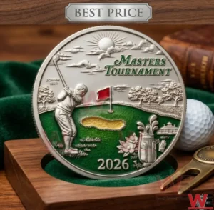 Silver masters tournament coin front view!