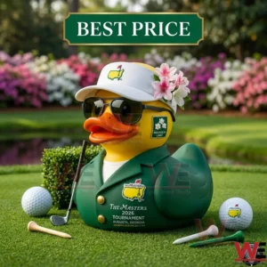 Commemorative duck figure with golf accessories!