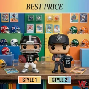 Comparison of two different vinyl figure designs for football player Fernando Mendoza!